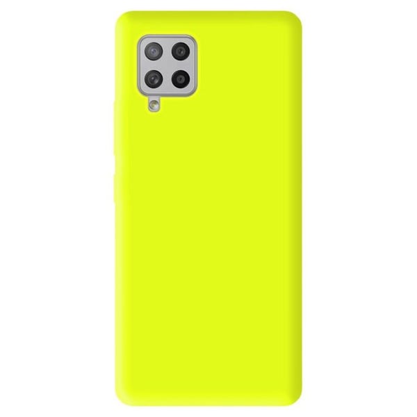 Gul fluorescerande silikonfodral - Kompatibel med Samsung Galaxy A42 5G