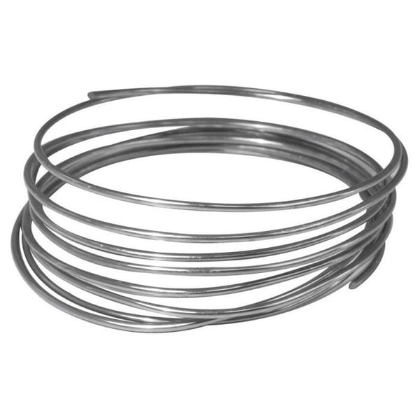Aluminiumtråd, mycket formbar, 2mm ø, platin, 2m