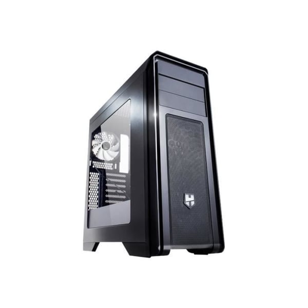 NOX Hummer ZX Black ATX Midi Tower PC-fodral utan strömförsörjning - 5 interna fack - 2 USB 2.0-portar