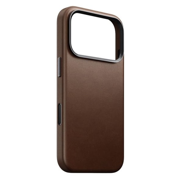 Traditionellt läderskydd - NOMAD - iPhone 17 Pro - Brun - MagSafe-kompatibel - Elegant skydd