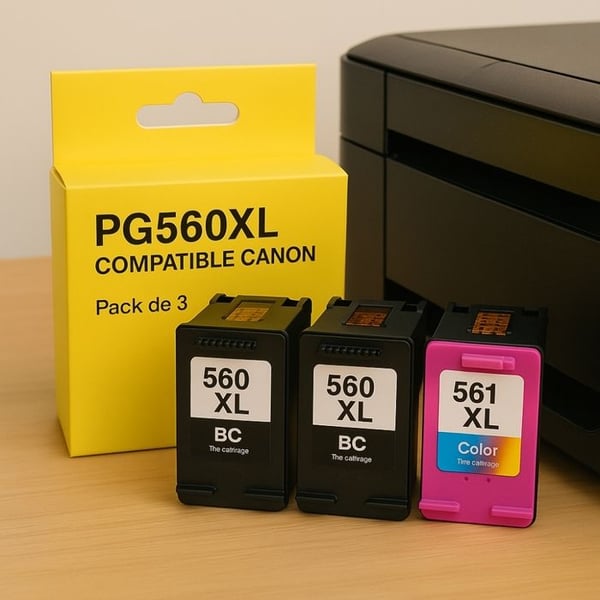 3 Kompatibla patroner CANON PG-560XL CL-561XL Pixma TS 5300 till TS 7451 och Pixma TS 5350a till TS 7451a och Pixma TS 5350i till TS 7451i