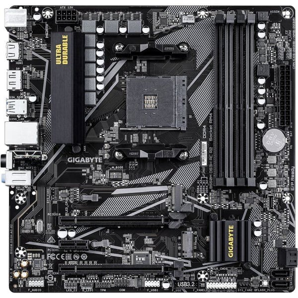 Emolevy - GIGABYTE - B550M DS3H AC R2 - Micro-ATX-muoto - AMD B550 - DDR4 & PCIe 4.0 - WiFi AC