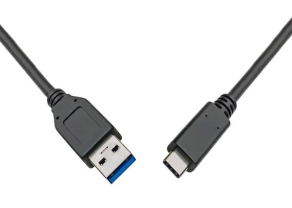 USB-C-kabel - PREMIUMCORD - ku31ck3bk - 10 Gb/s - Hurtig opladning 60 W - 3 meter