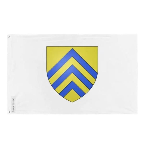 Carignanflagga – 160 x 240 cm – Resistenta polyester – 2 metalöglor – Inomhus/Utomhus – Pixelforma