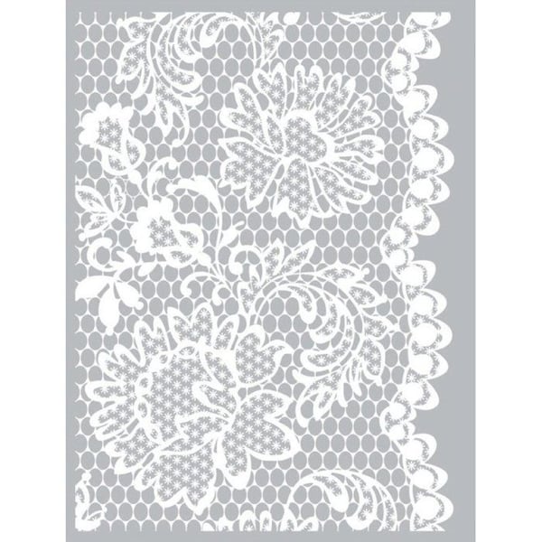 Graine Créative - Silkscreen schablon för polymerlera Spets