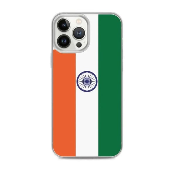 Mobilskal - PIXELFORMA - Indiens flagga - Kompatibel med iPhone 13 Pro Max - Mjuk - Stötabsorberande