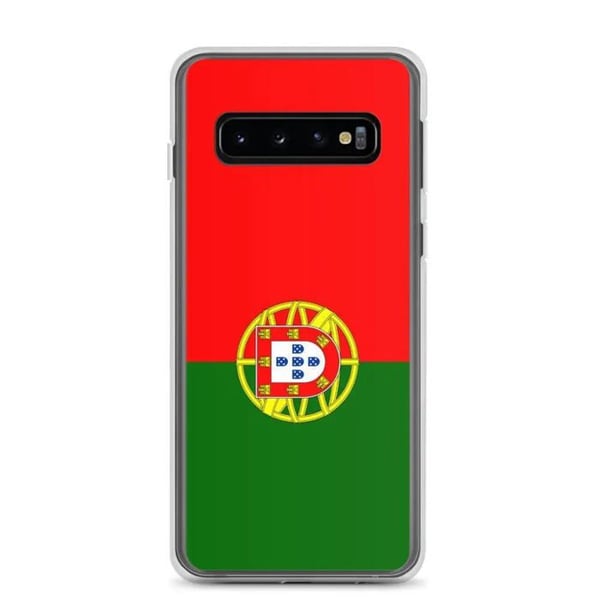 Mobilskal – Portugals flagga – Kompatibel med Samsung Galaxy S10e – Mjuk fodral – Slitstark och stöttålig – Pixelforma