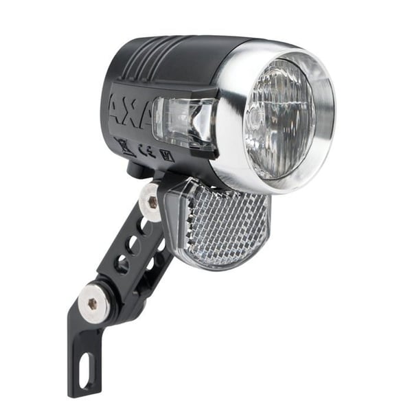 LED-lampa för cykel - AXA - 50 lux - 70 m synlighet - Godkänd StVZO - För elcykel 6-12 V LED-lampa för cykel - AXA - 50 lux - 70 m synlighet - Godkänd StVZO - För elcykel 6-12 V