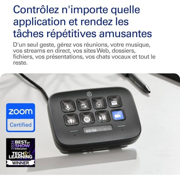 Stream Deck Neo - ELGATO - 8 Tilpasselige Taster - Kompatibel med Mac/PC - Miljøvenlig - 2 Taster