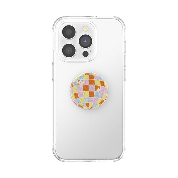 PopGrip - PopSockets - Universell - Retro Disco Mønster - Flerfarget - Smartphone Støtte