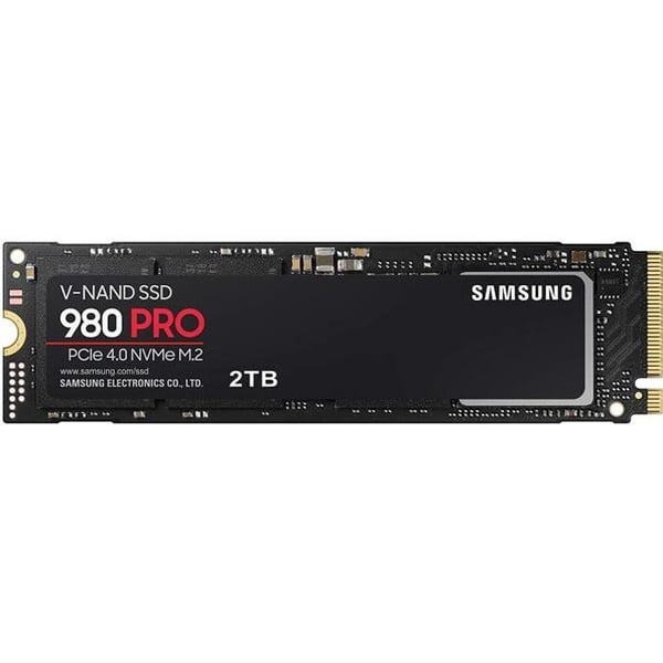 SAMSUNG - Intern SSD - 980 PRO - 2TB - M.2 NVMe (MZ-V8P2T0BW) - Intelligent termisk kontroll - PS5-kompatibel