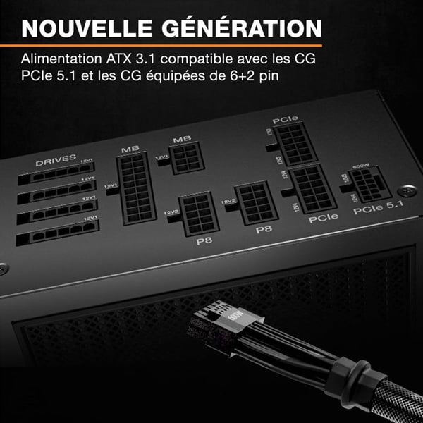 vara tyst! DARK POWER 14 - Strömförsörjning PC - 1000 W
