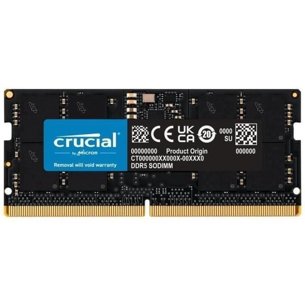 CRUCIAL Minne RAM DDR5 - 16GB - 4800 MT/s - CL40 - SODIMM