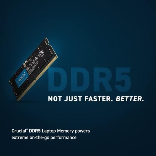 CRUCIAL Minne RAM DDR5 - 16GB - 4800 MT/s - CL40 - SODIMM