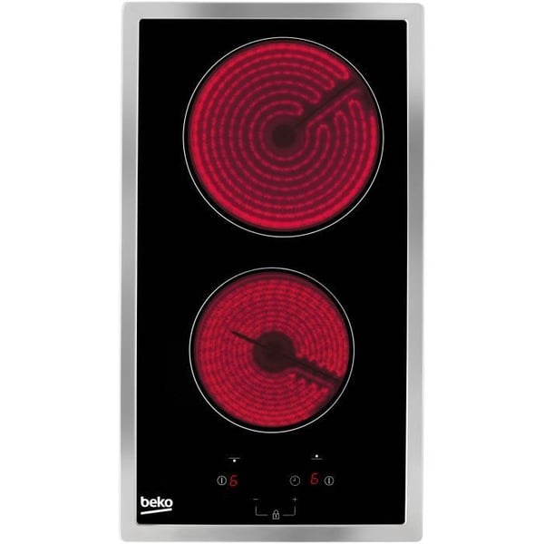 BEKO HDMC32400TX kogeplade - 2 keramiske kogeplader - Touch betjening - Sort - Indbygget timer