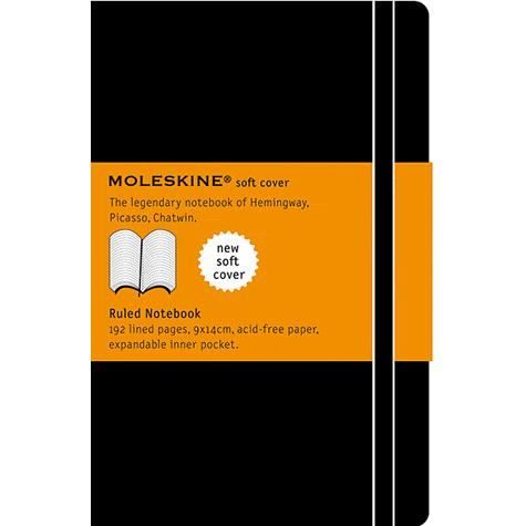 LINE NOTEBOOK FICKLOCK MJUK SVART