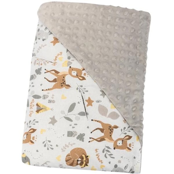 Bilmössa Bomimi Wrap skogsdjur beige