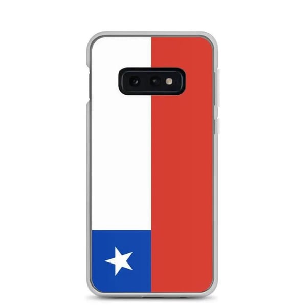 Mobilskal – Chile's flagg – Kompatibel med Samsung Galaxy S23 Ultra – Mjukt fodral – Slitstarkt och stöttåligt – Pixelforma
