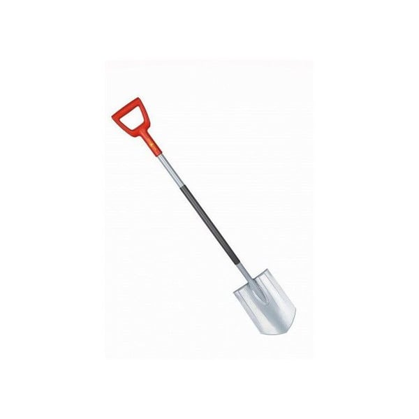 Spetsig spade - WOLF-GARTEN - ASP-D - Ergonomiskt D-grepp - Blad av härdat stål - Förstärkt stång
