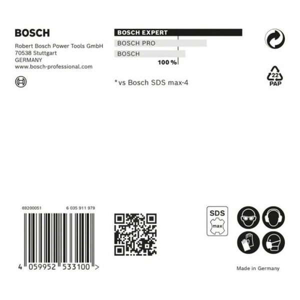 Borr till EXPERT SDS-Max 8X borr 22X800X920 mm - BOSCH - 2608900236