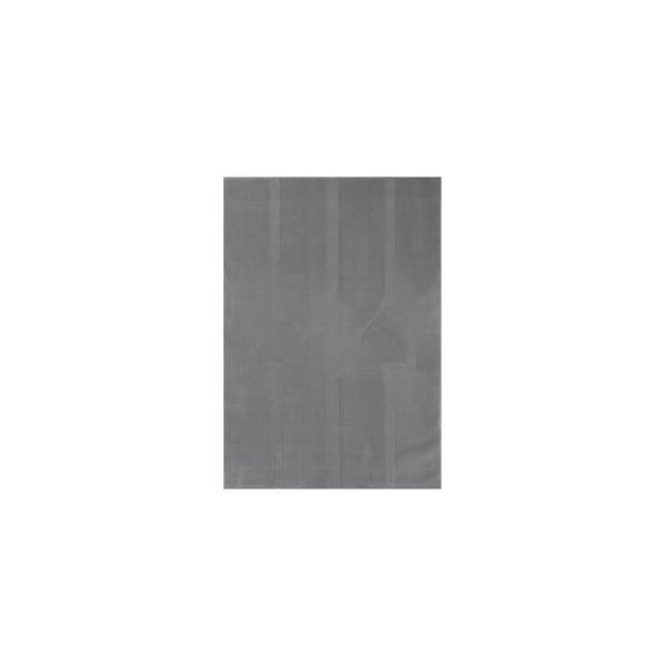 Melis Home Moderna designmattor Grå 160 x 230 cm modern relief minimalistisk halkfri tvättbar mjuk sammet 12 mm