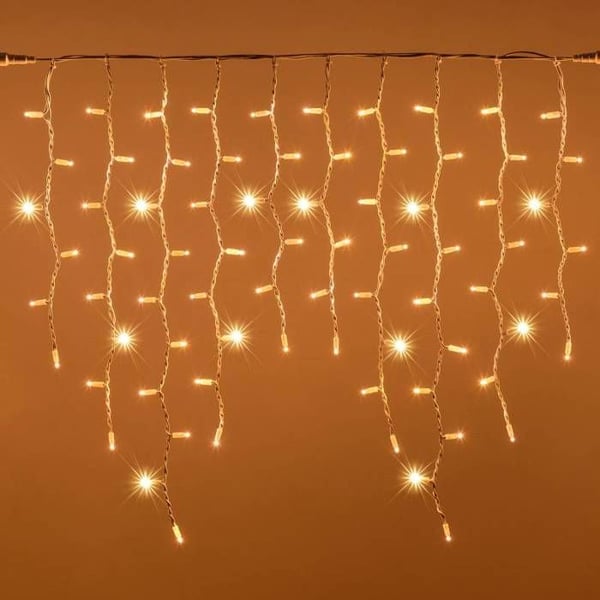"Tippukivigirlandi 3M H90cm 228 LED lämmin valkoinen kimalteleva valkoinen kaapeli IP67 liitettävä ammattilaiselle 230V ulkokäyttöön Lotti"