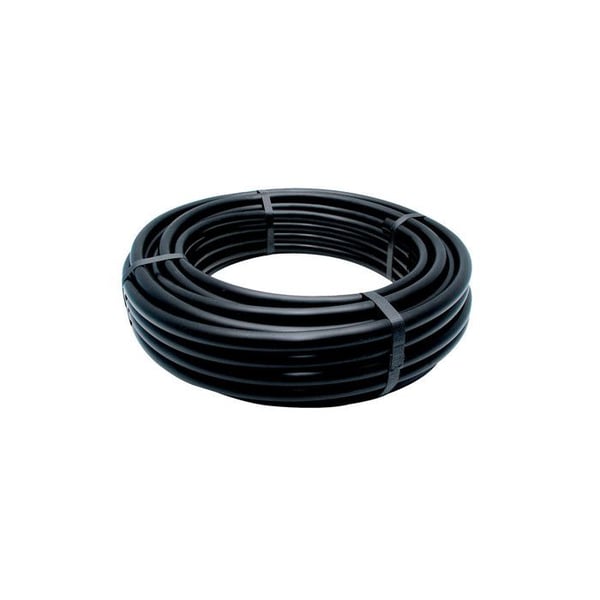 Rulle med 25m droppslang i svart färg 16mm Blue Bird