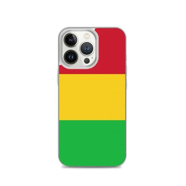 Mobilskal – Malis flagga – Kompatibel med iPhone 13 Pro – Flexibelt fodral – Stöttåligt och chockresistent – Silikon – Pixelforma