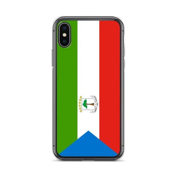 Telefonfodral – Ekvatorialguinea flagga – Kompatibel med iPhone XS Max – Mjuketui – Slitstarkt och stötresistent – Pixelforma