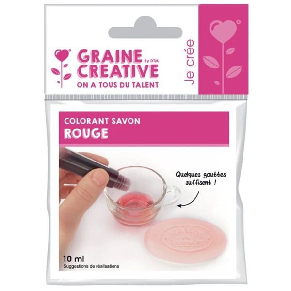 Graine Créative - Flytande färgämne för tvål Röd 10 ml