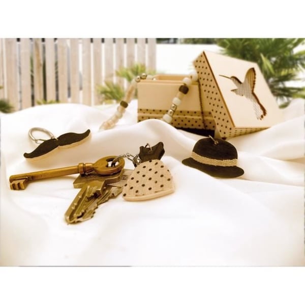 Graine Créative - Mini Vintage Nyckelringar 6 stycken