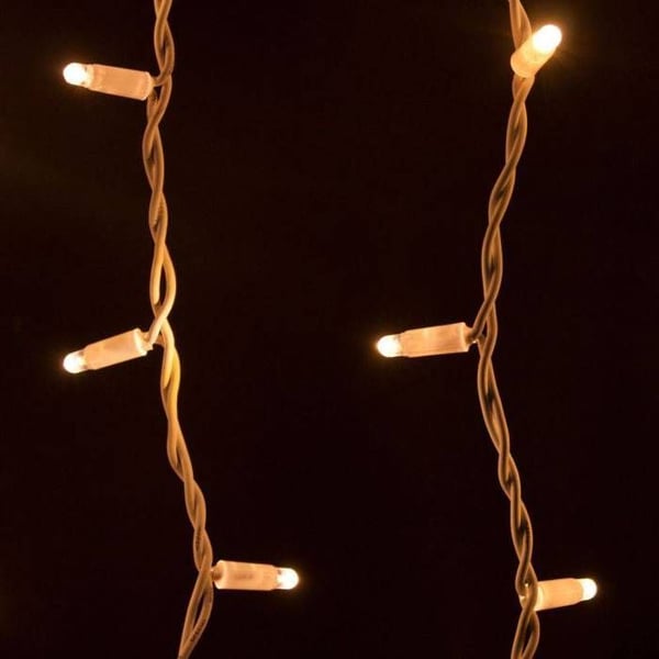 "Tippukivigirlandi 3M H90cm 228 LED lämmin valkoinen kimalteleva valkoinen kaapeli IP67 liitettävä ammattilaiselle 230V ulkokäyttöön Lotti"