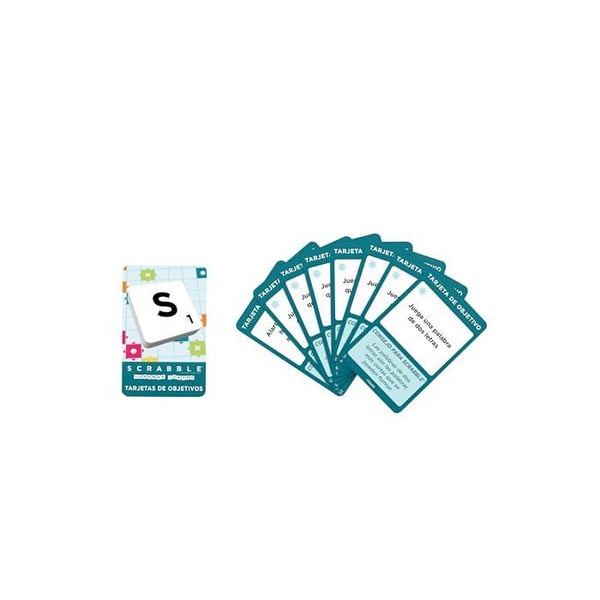 Sällskapsspelet Scrabble 2 i 1 - Mattel Games - Spanskt antal - 35.5x35.5 cm - Familjeutgåvan - 4 spelare