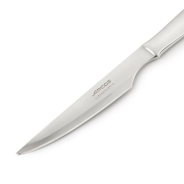 Steakkniv - Arcos - Monoblock - 110 mm - Rostfritt stål - Slät egg