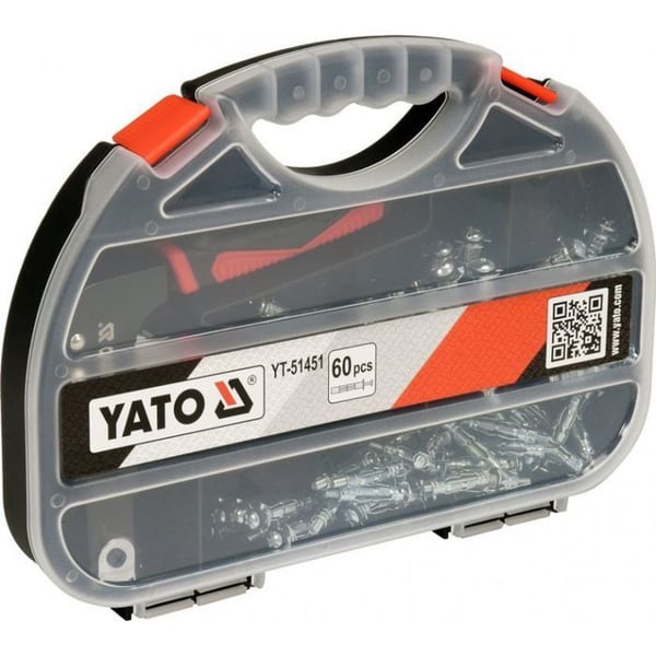 Riveuteuse - nitatång Yato - YT-51451 - MASKIN FÖR ATT SETTA FAST BROCHER YT. MOLLY + 60 BROCHER