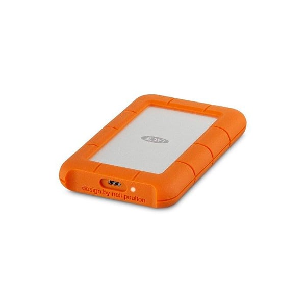 LACIE Rugged USB-C 2To Extern Hårddisk - USB 3.1 Gen 1 - Orange