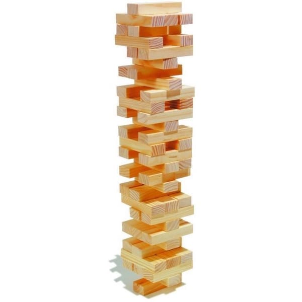 Sällskapsspel - LEGLER - Infernal torn - Naturligt trä - 26cm - Från 3 år