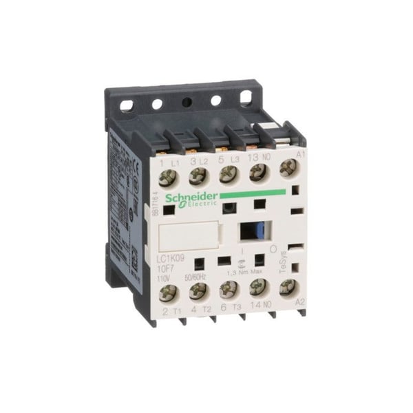 Lc1k0910f7 Schneider - Mini Kontakter Tripolär - 3no - 9a - Spole 110vca - Skruvklämma - Tesys Lc1k09