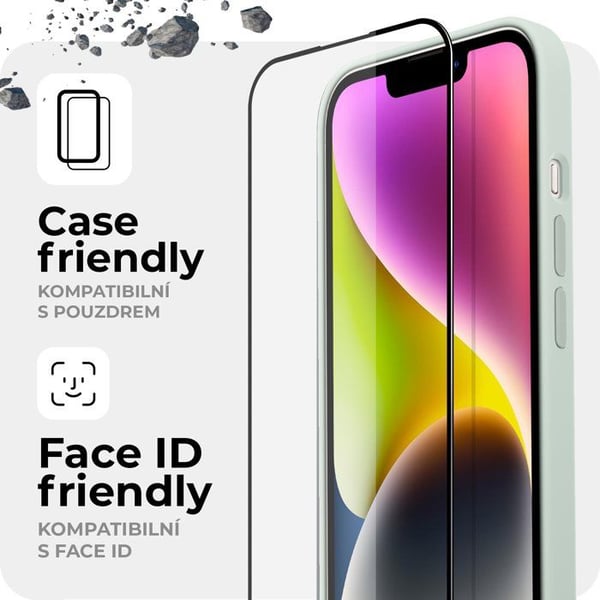Skydd av härdat glas för kameraglaset på iPhone 13 (med klibbigt lager för att avvisa damm)