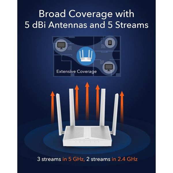 Wi-Fi 6 Router - CUDY - WR3000E - AX3000 - Dual-band - MU-MIMO - OFDMA