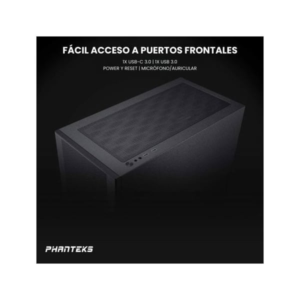 Phanteks Midi Tower Phanteks XT Pro härdat glasfönster - schwarz Gaming-fodral, Fodral, PC-fodral svart