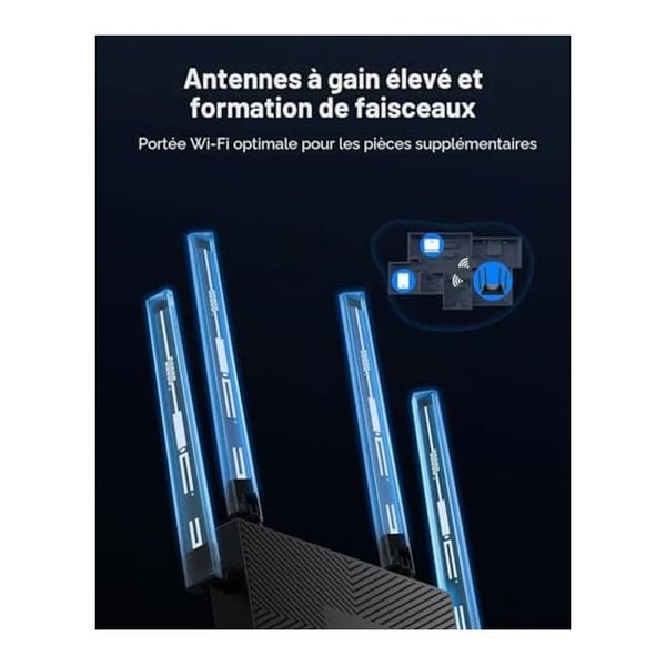 Wi-Fi 6 Router - CUDY - WR3000E - AX3000 - Dual-band - MU-MIMO - OFDMA