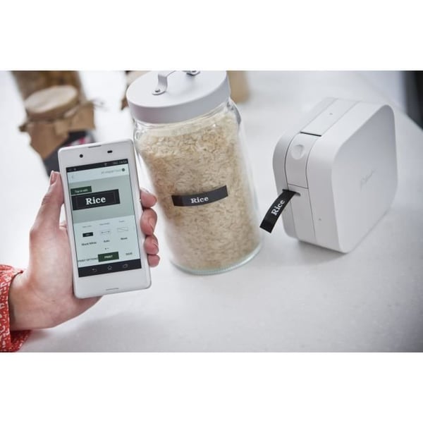 Kompakti etikettikone - BROTHER - PT-P300BT - P-Touch Cube - Yhteensopiva älypuhelimien ja tablettien kanssa