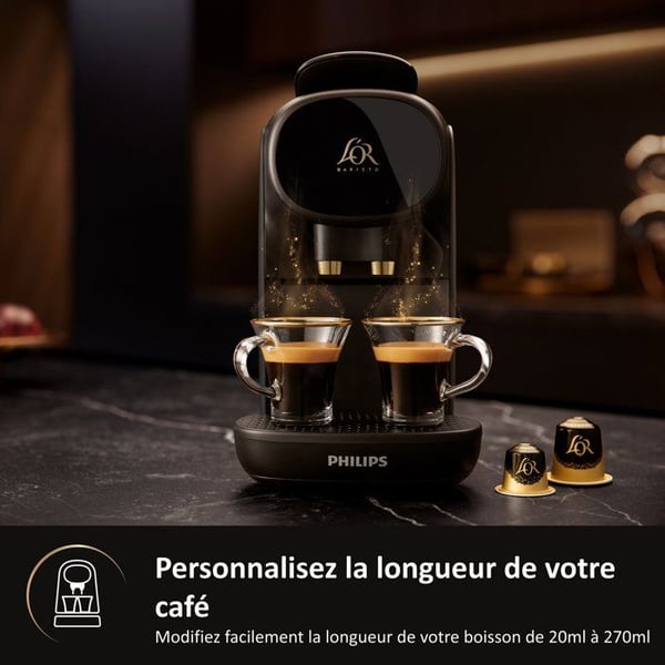 Kapselmaskin - PHILIPS L'OR BARISTA - LM9012/60 - Sublime kaffemaskin - Svart