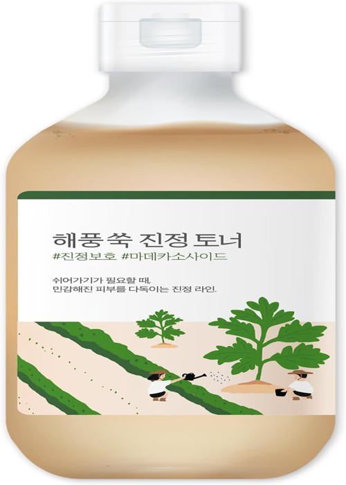 Tonik Ansikte - ROUND LAB - Muggort Lugnande Toner - 300ml - Lugnande - Fuktgivande - Hypoallergenisk