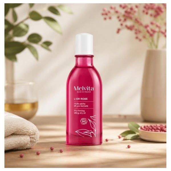Melvita L'Or Rose Torr Olja Lift Pro-Fasthet Kropp Bio 50 ml