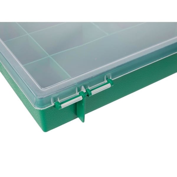 Organisatör - TAYG - 11 Fack - Polypropen - 290x195x54 mm - Grön/Transparent