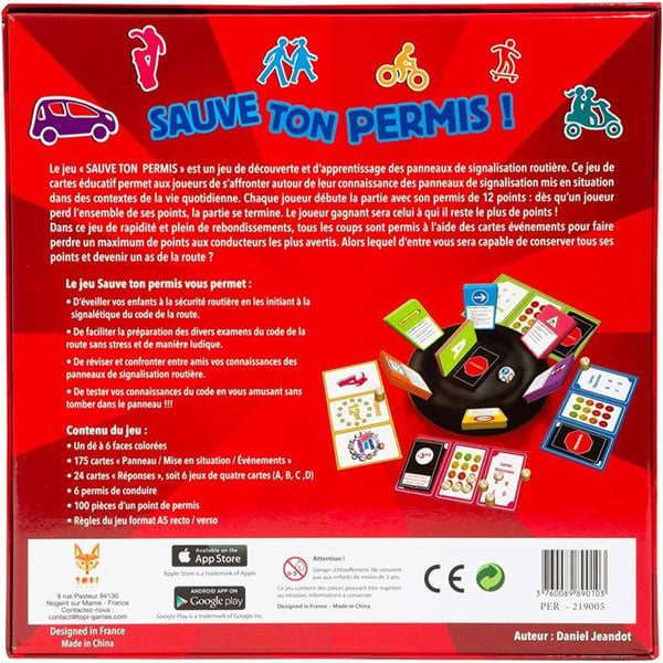 Brädspel Save Your License - TOPI GAMES - Red - Boy and Girl