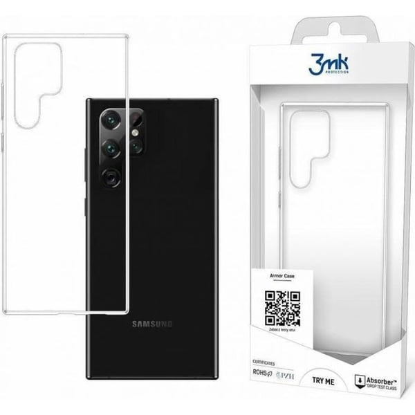 Skal för skydd - 3MK - All-Safe AC - Samsung Galaxy S22 Ultra - Transparent - Mjuk