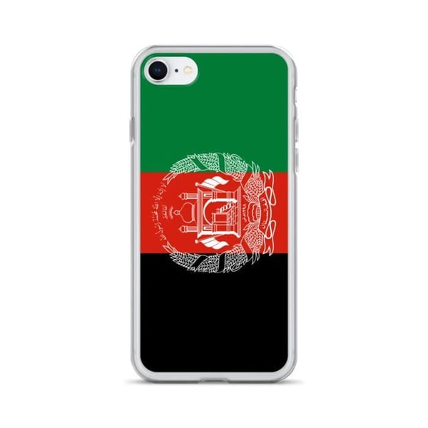 Mobilskal – Afghanistans flagga – Kompatibel med iPhone 6 Plus – Väskan är mjuk – Slitstark och stötabsorberande – Silikon – Pixelforma